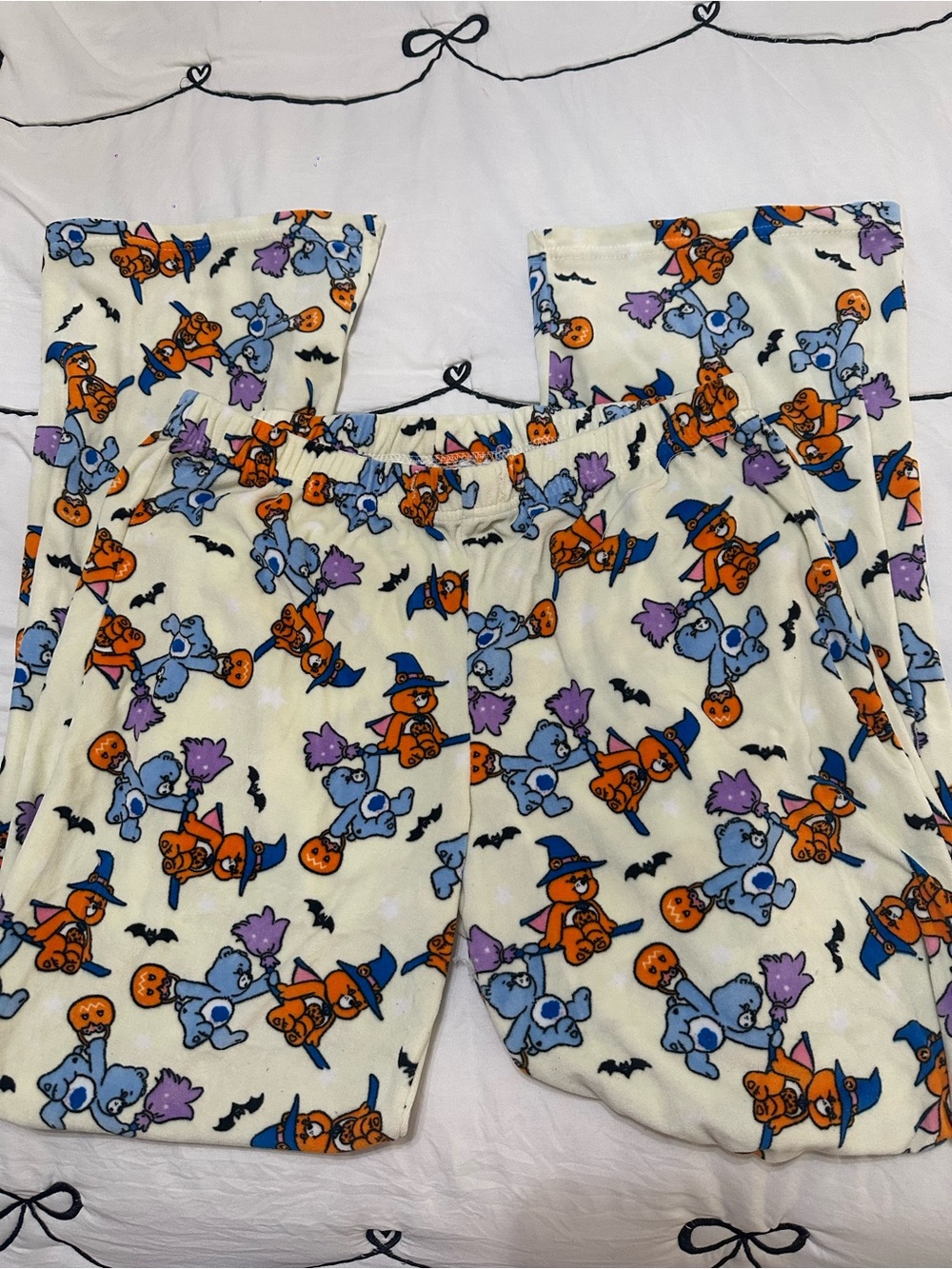 Care Bears Halloween Print Cream Pajama Pants